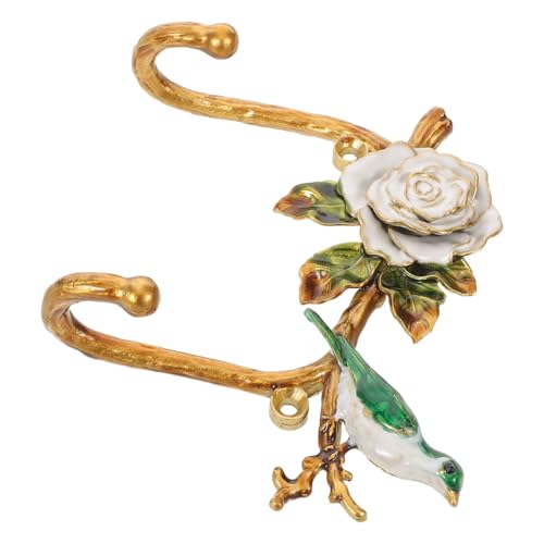 LABRIMP Kreativer Metall-wandhaken mit Vogel Blumenmotiv Doppelhaken Design Stabile Aufhängung für Mäntel Hüte Taschen Platzsparend für Flur Schlafzimmer Badezimmer LABRIMP Kreativer Metall-wandhaken mit Vogel Blumenmotiv Doppelhaken Design Stabile Aufhängung für Mäntel Hüte Taschen Platzsparend für Flur Schlafzimmer Badezimmer von LABRIMP