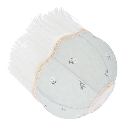 LABRIMP Lampenschirm aus Stoff mit Quasten für Tisch und Stehlampen Handgefertigt Design Geeignet für Schlafzimmer und Wohnzimmer Grün mit Blumenmuster LABRIMP Lampenschirm aus Stoff mit Quasten für Tisch und Stehlampen Handgefertigt Design Geeignet für Schlafzimmer und Wohnzimmer Grün mit Blumenmuster von LABRIMP