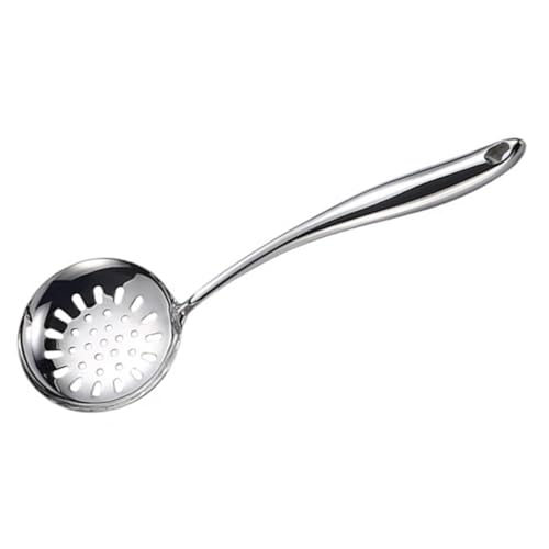 LABRIMP Lochlöffel mit Langem Griff Hitzebeständige Küchenutensilien Antihaftbeschichtet für Komfortables Kochen Spülmaschinenfest Design für Ihre Küche von LABRIMP