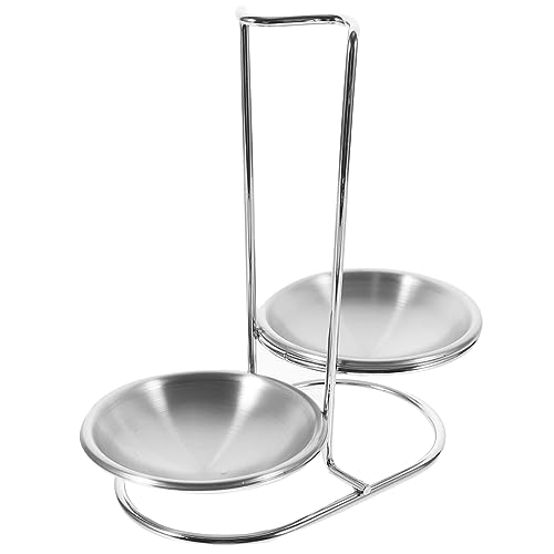 LABRIMP Löffelhalter mit Zwei Abnehmbaren Schalen Stabiler Suppenkellenständer für Küche und Esszimmer Rostfreier Besteckhalter Einfach zu Reinigen und Vielseitig Einsetzbar LABRIMP Löffelhalter mit Zwei Abnehmbaren Schalen Stabiler Suppenkellenständer für Küche und Esszimmer Rostfreier Besteckhalter Einfach zu Reinigen und Vielseitig Einsetzbar von LABRIMP