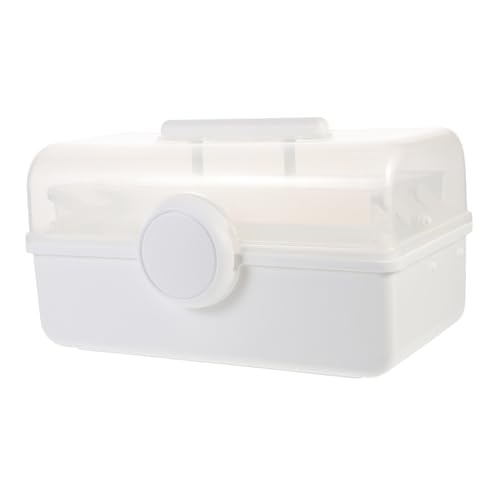 LABRIMP Medikamentenbox Mit Großem Fassungsvermögen Mehrschichtiger Aufbewahrungsbox in Treppenform Für Zuhause Büro Schule Und Reisen Geeignet Für Medikamente Kleinteile Und Mehr von LABRIMP