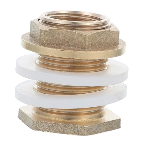 LABRIMP Messing Wasserhahn Adapter mit Innen Außengewinde Dichtung Inklusive Schlauchverbinder für Wassertank Regentonne Aquarium Langlebiger Messinganschluss für Effiziente von LABRIMP