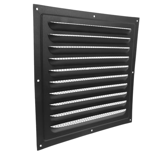LABRIMP Metal Ventilationsabdeckung für Außenwände Wetterfeste und Langlebige Abdeckung für Garagen und Dachböden Einfache Montage ohne Werkzeug Schwarz LABRIMP Metal Ventilationsabdeckung für Außenwände Wetterfeste und Langlebige Abdeckung für Garagen und Dachböden Einfache Montage ohne Werkzeug Schwarz von LABRIMP