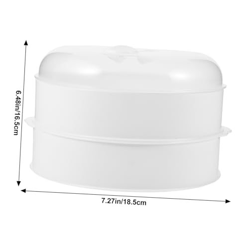 LABRIMP Mikrowellen Dampfgarer aus Hochwertigem PP Teilig Hitzebeständig mit Deckel Praktische Haushaltsdampfbox für Reis und Gemüse Doppellagig Leicht zu Reinigen und Platzsparend LABRIMP Mikrowellen Dampfgarer aus Hochwertigem PP Teilig Hitzebeständig mit Deckel Praktische Haushaltsdampfbox für Reis und Gemüse Doppellagig Leicht zu Reinigen und Platzsparend von LABRIMP