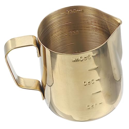 LABRIMP Milchschaumkrug mit Ergonomischem Griff für Latte Art Cappuccino und Espresso Elegantes Design für Kaffee und Andere Getränke Perfektes Werkzeug LABRIMP Milchschaumkrug mit Ergonomischem Griff für Latte Art Cappuccino und Espresso Elegantes Design für Kaffee und Andere Getränke Perfektes Werkzeug von LABRIMP