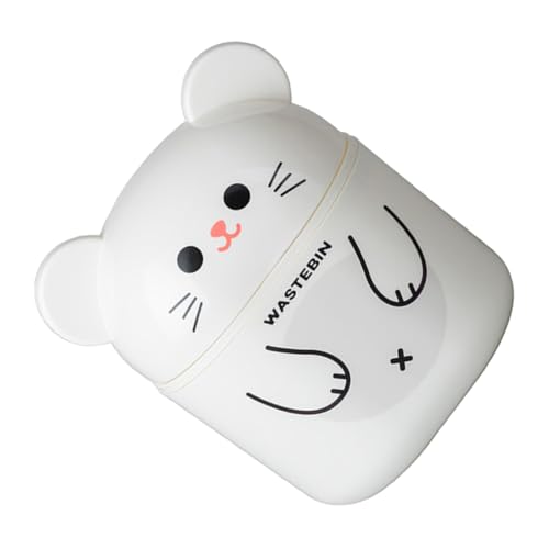 LABRIMP Mini Abfalleimer mit Deckel Niedlicher Cartoon Mülleimer für Schreibtisch Wohnzimmer Schlafzimmer und Büro Stabiler Leichter Müllkorb für Langfristige Nutzung Einfach zu Reinigen LABRIMP Mini Abfalleimer mit Deckel Niedlicher Cartoon Mülleimer für Schreibtisch Wohnzimmer Schlafzimmer und Büro Stabiler Leichter Müllkorb für Langfristige Nutzung Einfach zu Reinigen von LABRIMP