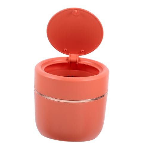 LABRIMP Mini Mülleimer mit Pressdeckel Kunststoff Kleiner Tischabfalleimer für Wohnzimmer Küche Büro Kompakter Desktop Papierkorb Langlebig und Benutzerfreundlich Platzsparend von LABRIMP