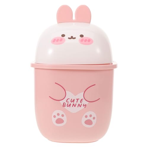 LABRIMP Mini Tischmülleimer mit Deckel Süßer Cartoon Abfallbehälter aus Robustem Kompakter Desktop Mülleimer für Küche Wohnzimmer Schlafzimmer Badezimmer für Zuhause und Büro LABRIMP Mini Tischmülleimer mit Deckel Süßer Cartoon Abfallbehälter aus Robustem Kompakter Desktop Mülleimer für Küche Wohnzimmer Schlafzimmer Badezimmer für Zuhause und Büro von LABRIMP