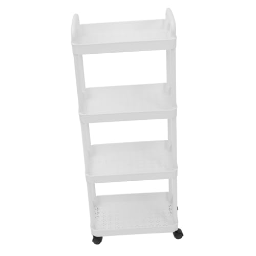 LABRIMP Mobile Aufbewahrungswagen Multifunktionales Organizer Regal für Bad und Stabiler Trolley mit Breitem Design für Vielseitige Lagerung und Ansprechende Raumgestaltung von LABRIMP