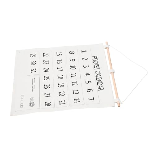 LABRIMP Monatlicher Wandkalender mit Taschen aus Baumwoll Leinen Praktischer Organizer für Familie Büro und Schule Platzsparend und Gestaltet für Ordentliche Aufbewahrung LABRIMP Monatlicher Wandkalender mit Taschen aus Baumwoll Leinen Praktischer Organizer für Familie Büro und Schule Platzsparend und Gestaltet für Ordentliche Aufbewahrung von LABRIMP
