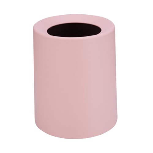 LABRIMP Mülleimer ohne Deckel Kunststoff Abfalleimer Rosa für Schlafzimmer Wohnzimmer Kompakt Platzsparend Vielseitig Verwendbar von LABRIMP