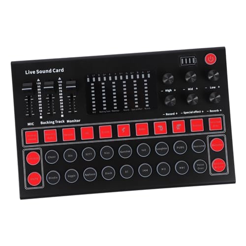 LABRIMP Multi Funktionale Live Soundkarte mit Sprachwechsler Kompatibel für Streaming und Gaming Einfache Installation Überwachung Kreative Gestaltung für Anfänger und LABRIMP Multi Funktionale Live Soundkarte mit Sprachwechsler Kompatibel für Streaming und Gaming Einfache Installation Überwachung Kreative Gestaltung für Anfänger und von LABRIMP