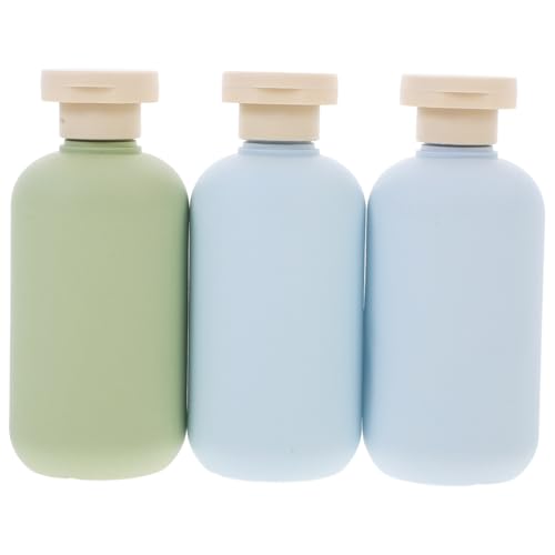 LABRIMP Nachfüllbare Reiseflaschen mit Auslaufschutz Kunststoff Shampoo und Conditioner Flaschen für Reisen Öffnung Kompakte Toilettenartikel Behälter für Shampoo Lotion Creme LABRIMP Nachfüllbare Reiseflaschen mit Auslaufschutz Kunststoff Shampoo und Conditioner Flaschen für Reisen Öffnung Kompakte Toilettenartikel Behälter für Shampoo Lotion Creme von LABRIMP