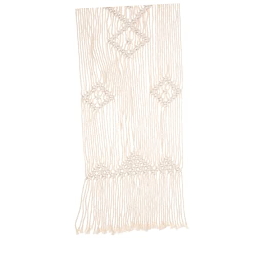 LABRIMP Nordic Style Tischläufer aus Makramee Handgewebte Tischdecke aus Umweltfreundlichem Baumwollseil für Kaffeetische Vielseitig für Hochzeiten und Feste und Waschbar von LABRIMP