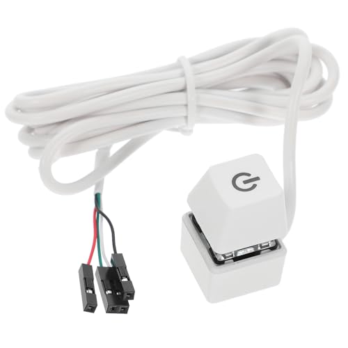 LABRIMP PC Netzschalter mit Verlängerungskabel Externer Schalter für Desktop Pcs Kabel Kompakte Einfacher Betrieb für PC Gehäuse Ersatz von LABRIMP