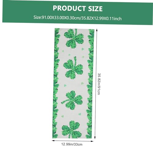 LABRIMP Patricks Day Tischläufer Baumwolle Leinen Party Tischdeko Reusable Tischband Buffet Esstisch Dekoration für Innen Außen LABRIMP Patricks Day Tischläufer Baumwolle Leinen Party Tischdeko Reusable Tischband Buffet Esstisch Dekoration für Innen Außen von LABRIMP