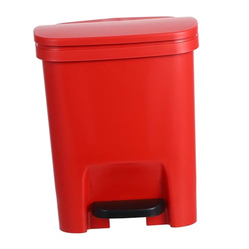 LABRIMP Pedal Müllbehälter Rechteckiger Abfalleimer mit Deckel für Küche Schlafzimmer und Büro Kunststoff Modern Fußbetätigt für Recycling und Tägliche Abfälle LABRIMP Pedal Müllbehälter Rechteckiger Abfalleimer mit Deckel für Küche Schlafzimmer und Büro Kunststoff Modern Fußbetätigt für Recycling und Tägliche Abfälle von LABRIMP