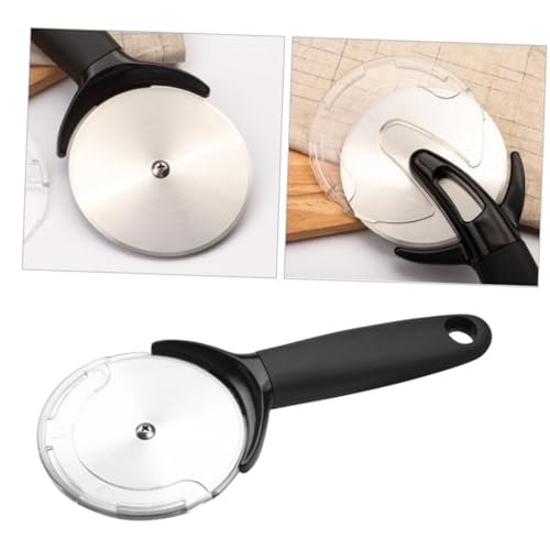 LABRIMP Pizzaschneider mit Schutzabdeckung Runder Pizzaschneider aus Lebensmittelechtem Material für Pizza Kuchen und Brot Perfektes Werkzeug für Hobbyköche und Profis LABRIMP Pizzaschneider mit Schutzabdeckung Runder Pizzaschneider aus Lebensmittelechtem Material für Pizza Kuchen und Brot Perfektes Werkzeug für Hobbyköche und Profis von LABRIMP