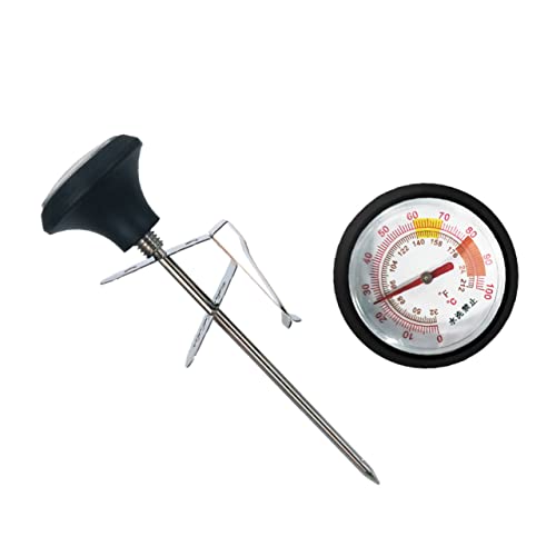 LABRIMP Professionelles Teiliges Fleischthermometer mit Edelstahlsonde Silikonschutz und Clip Präzises Multithermometer für Steak Grill und Flüssigkeiten Langlebig und Rostfrei von LABRIMP