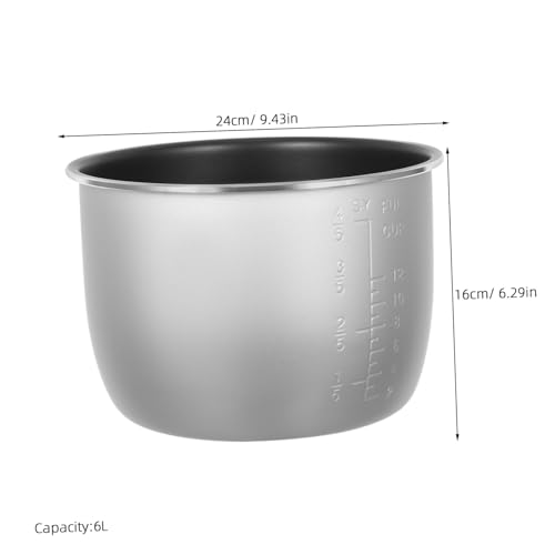 LABRIMP Reiskocher Innentopf Ersatz Kratzfester Aluminium liner Kompatibel für Elektrische Reiskocher Verschleißfest Effiziente Wärmeverteilung Langlebiger Kochbehälter LABRIMP Reiskocher Innentopf Ersatz Kratzfester Aluminium liner Kompatibel für Elektrische Reiskocher Verschleißfest Effiziente Wärmeverteilung Langlebiger Kochbehälter von LABRIMP