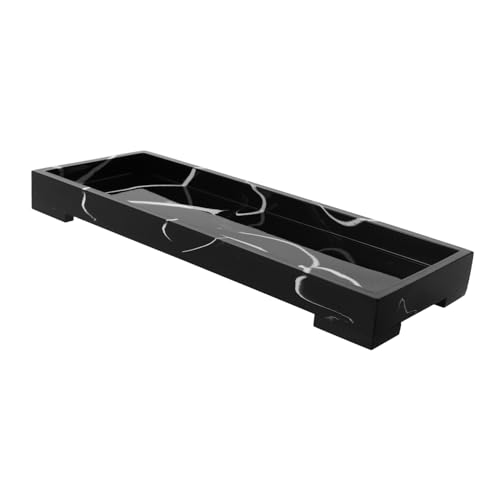 LABRIMP Resin Marmor Tray Badezimmer Organizer Ablage Schmuck Toiletten Tank Aufbewahrung Multifunktional Leicht Zu Reinigen Robust Für Vanity Tisch Und Waschbecken Badezimmer Deko LABRIMP Resin Marmor Tray Badezimmer Organizer Ablage Schmuck Toiletten Tank Aufbewahrung Multifunktional Leicht Zu Reinigen Robust Für Vanity Tisch Und Waschbecken Badezimmer Deko von LABRIMP