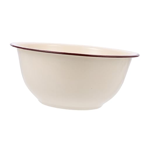 LABRIMP Retro Emaille Schüssel Tiefe Suppenschüssel ohne Deckel Vielseitig Einsetzbar für Küche Salat Obst und Dekorative Haushaltsware mit Glatter Oberfläche LABRIMP Retro Emaille Schüssel Tiefe Suppenschüssel ohne Deckel Vielseitig Einsetzbar für Küche Salat Obst und Dekorative Haushaltsware mit Glatter Oberfläche von LABRIMP