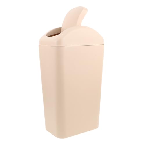 LABRIMP Schlanker Kunststoff Mülleimer mit Drehdeckel und Geruchsschutz Platzsparender Abfallbehälter für Bad Küche Büro und Enge Räume Modernes Design mit Praktischer Schwingdeckelöffnung LABRIMP Schlanker Kunststoff Mülleimer mit Drehdeckel und Geruchsschutz Platzsparender Abfallbehälter für Bad Küche Büro und Enge Räume Modernes Design mit Praktischer Schwingdeckelöffnung von LABRIMP