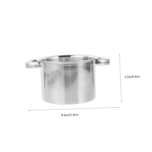 LABRIMP Schmelz und Wasserbadtopf Kleiner Schmelztiegel für Butter Schokolade Wachs Hitzebeständig mit Ergonomischen Griffen zum Kochen und Backen von LABRIMP