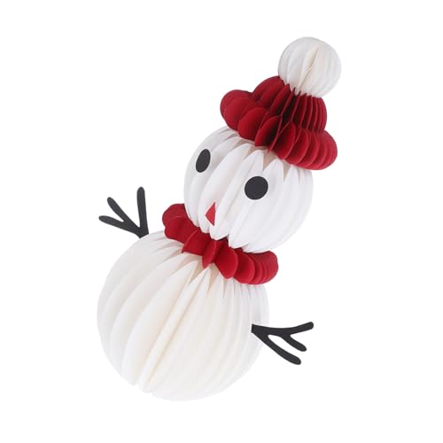 LABRIMP Schneemann Dekofigur Papier Honeycomb Snowman für Weihnachtsfest Tischmittelpunkt Leichte Wiederverwendbare Weihnachtsdekoration für Party und Gemütliche Wohnraumgestaltung LABRIMP Schneemann Dekofigur Papier Honeycomb Snowman für Weihnachtsfest Tischmittelpunkt Leichte Wiederverwendbare Weihnachtsdekoration für Party und Gemütliche Wohnraumgestaltung von LABRIMP