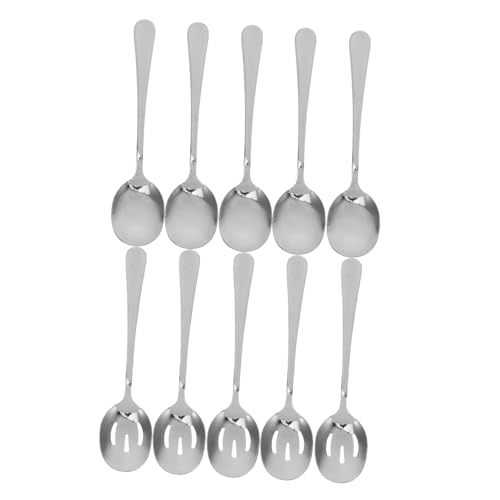 LABRIMP Servierlöffel Set Teilig Servierlöffel und Schlitzen für Buffets Partys Restaurant und Bankettservice Langlebig und Pflegeleicht von LABRIMP