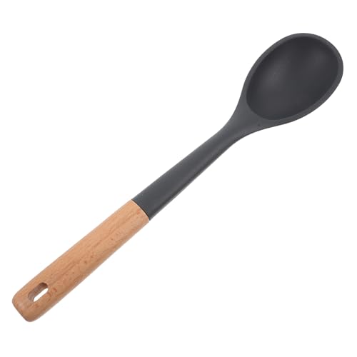 LABRIMP Silikon Kochlöffel mit Holzgriff Hitzebeständig und Rutschfest zum Rühren und Servieren Multifunktionale Küchenhilfe für Täglichen Gebrauch von LABRIMP