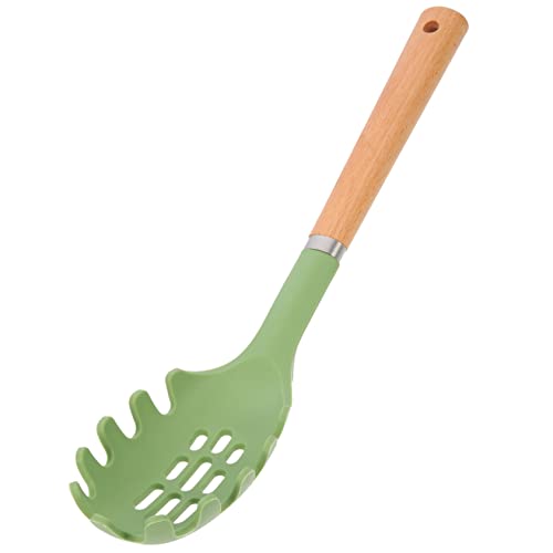 LABRIMP Spaghettilöffel mit Holzgriff Silikon und Praktischer Nudelheber für Servieren von Spaghetti und Nudeln Langlebig und Rostfrei LABRIMP Spaghettilöffel mit Holzgriff Silikon und Praktischer Nudelheber für Servieren von Spaghetti und Nudeln Langlebig und Rostfrei von LABRIMP
