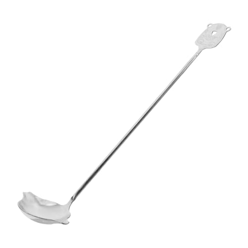 LABRIMP Suppenkelle mit Schrägem Ausgießer Dickem Kopf Spülmaschinenfest für Präzises Servieren von Soßen Suppen Dressings Beidseitig Nutzbar Großer Küchenhelfer für Gastronomie und von LABRIMP