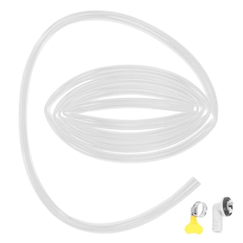 LABRIMP Teleskopische Abflussleitung für Klimaanlagen Flexibles Abflussrohr mit Clips für Effiziente Entwässerung und Fuß Set Rostfrei und Langlebig von LABRIMP