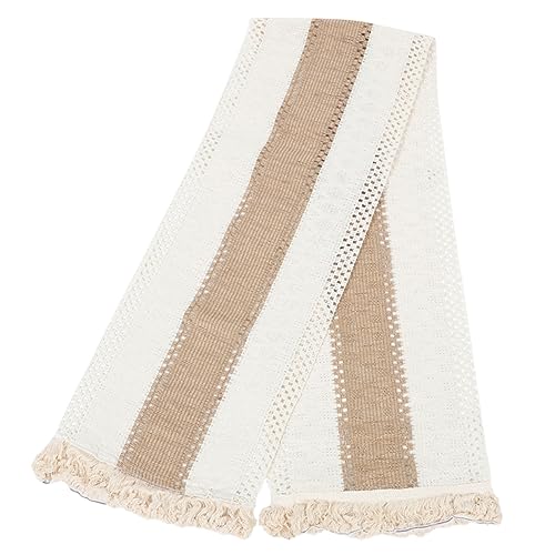 LABRIMP Tischläufer Fransen Rustikale Tischdekoration für Hochzeiten Geburtstagsfeiern und Besondere Anlässe Stilvoller Boho Tischläufer für Tag von LABRIMP
