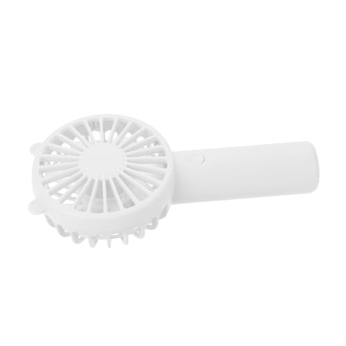 LABRIMP Tragbarer USB Handventilator Mini Handventilator Wiederaufladbar Leise Kompakt und Leicht für Reisen Camping Outdoor Aktivitäten Weiß von LABRIMP
