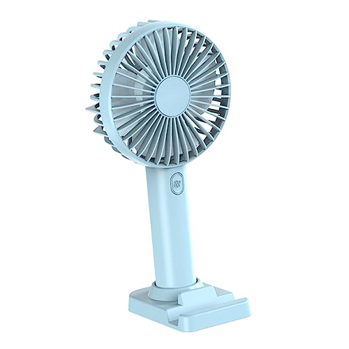 LABRIMP Tragbarer USB Lüfter mit Handyhalterung Leiser Mini Handventilator für Büro Zuhause und Unterwegs Hellblau Akku LABRIMP Tragbarer USB Lüfter mit Handyhalterung Leiser Mini Handventilator für Büro Zuhause und Unterwegs Hellblau Akku von LABRIMP