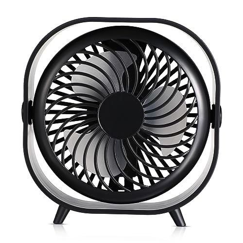 LABRIMP Tragbarer USB Tischventilator Wiederaufladbarer Persönlicher für Büro und Zuhause Leise Kompakt und für Verschiedene Geschwindigkeitsstufen von LABRIMP