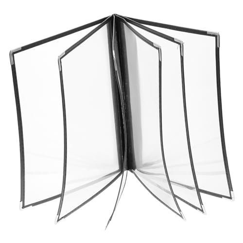 LABRIMP Transparenter PVC Menüordner mit Seiten Seitig Loseblatt Menükartenhülle Rutschfest Leicht Eleganter Schutz für Restaurantmenüs und Gästebetrachtung LABRIMP Transparenter PVC Menüordner mit Seiten Seitig Loseblatt Menükartenhülle Rutschfest Leicht Eleganter Schutz für Restaurantmenüs und Gästebetrachtung von LABRIMP