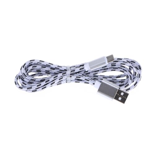 LABRIMP Type C USB Kabel Nylon Geflochtenes und Synchronisationskabel für Schnelles Laden Silber Kompatibel mit Smartphones Tablets und Anderen USB C Geräten von LABRIMP