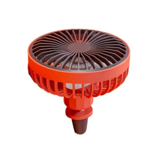 LABRIMP USB Auto Tragbarer Mini Fan für Klimaanlage Drehbar für Auto und Schreibtisch Rot von LABRIMP