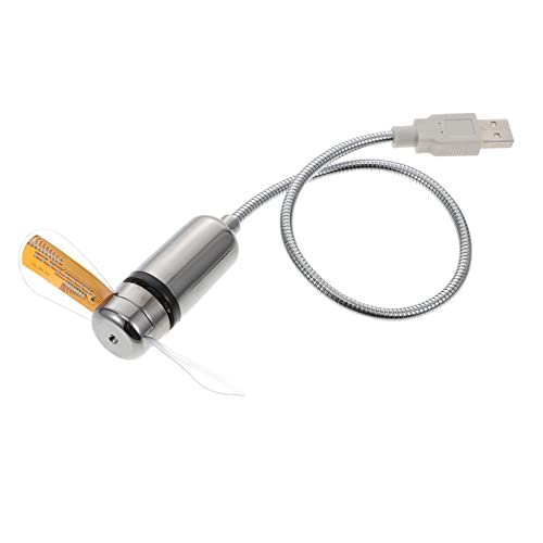LABRIMP USB LED Tischventilator mit Temperaturanzeige Tragbarer Mini USB Gooseneck für Büro Zuhause und Camping Flexibles Design für Besondere Anlässe LABRIMP USB LED Tischventilator mit Temperaturanzeige Tragbarer Mini USB Gooseneck für Büro Zuhause und Camping Flexibles Design für Besondere Anlässe von LABRIMP