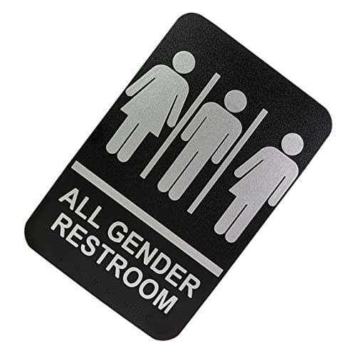 LABRIMP Unisex Braille Toilettenschild Selbstklebend Taktiles Wc Hinweisschild für Badezimmer Modernes Silbernes Wc Türschild mit Fühlbarem Blindenschrift Design für Barrierefreie LABRIMP Unisex Braille Toilettenschild Selbstklebend Taktiles Wc Hinweisschild für Badezimmer Modernes Silbernes Wc Türschild mit Fühlbarem Blindenschrift Design für Barrierefreie von LABRIMP