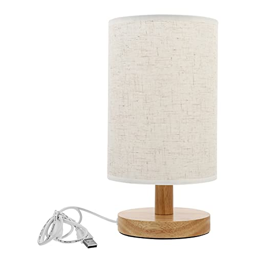 LABRIMP Schlichte Tischlampe Mit Lampenschirm Vintage Nachtlampe Augenschutzlampe Warmlicht Nachtlampe Für Schlafzimmer von LABRIMP