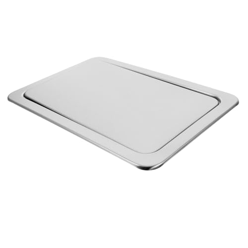 LABRIMP Versenkte Arbeitsplattenabdeckung Mit Klappdeckel Für Mülleimer Tülle Versenkter Mülleimerdeckel Aus Kratzfest Und Korrosionsbeständig von LABRIMP