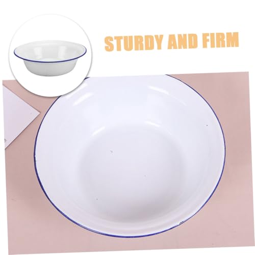 LABRIMP Vintage Emaille Dish Tiefes Backgeschirr Aus Emaille Für Ofen Backen Robust Vielseitig Dekorativ Für Kuchen Und Torten Küche von LABRIMP