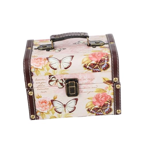 LABRIMP Vintage Holz Schmuckbox für Schmuckaufbewahrung Tragbare Kosmetikbox mit Stilvollem Design für Ringe Ohrringe und Armbänder Geschenkbox für Verschiedene Anlässe LABRIMP Vintage Holz Schmuckbox für Schmuckaufbewahrung Tragbare Kosmetikbox mit Stilvollem Design für Ringe Ohrringe und Armbänder Geschenkbox für Verschiedene Anlässe von LABRIMP