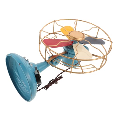 LABRIMP Vintage Tischventilator Modell Retro Dekoration aus Mittlere Farbenfroh für und Büro Handgefertigte Ornamente Zeitlose von LABRIMP
