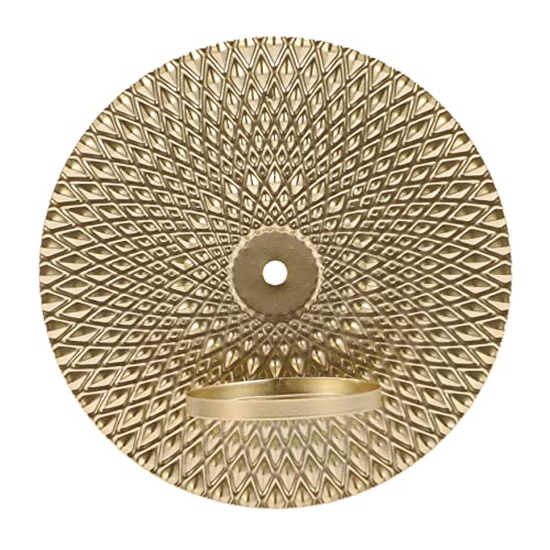 LABRIMP Wandkerzenhalter aus Dekorativer Runder Kerzenständer Gold für Stilvolle Wanddekoration für Wohnzimmer Esszimmer und Besondere Anlässe LABRIMP Wandkerzenhalter aus Dekorativer Runder Kerzenständer Gold für Stilvolle Wanddekoration für Wohnzimmer Esszimmer und Besondere Anlässe von LABRIMP