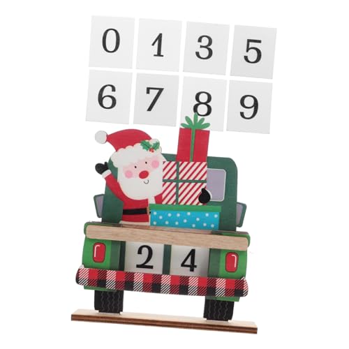 LABRIMP Weihnachtsdeko Holzauto Santa Tischdekoration Robustes Holz Weihnachtsmann Vielseitiger Countdown Kalender Festliche Christbaumschmuck Grüne Farbgestaltung LABRIMP Weihnachtsdeko Holzauto Santa Tischdekoration Robustes Holz Weihnachtsmann Vielseitiger Countdown Kalender Festliche Christbaumschmuck Grüne Farbgestaltung von LABRIMP